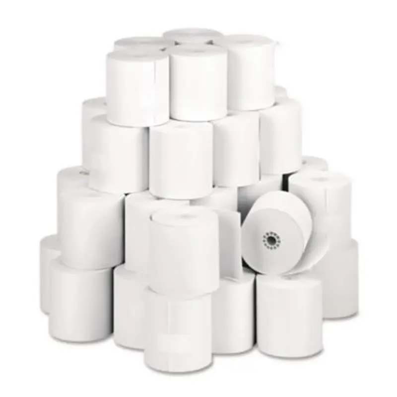 Impact Bond Paper Rolls, 3" x 150 ft, White, 50/Carton - Roll Paper | Iconex
