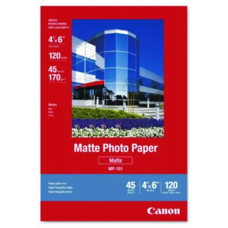Matte Photo Paper, 4 x 6, Matte White, 120/Pack - Photo Print Paper | Canon