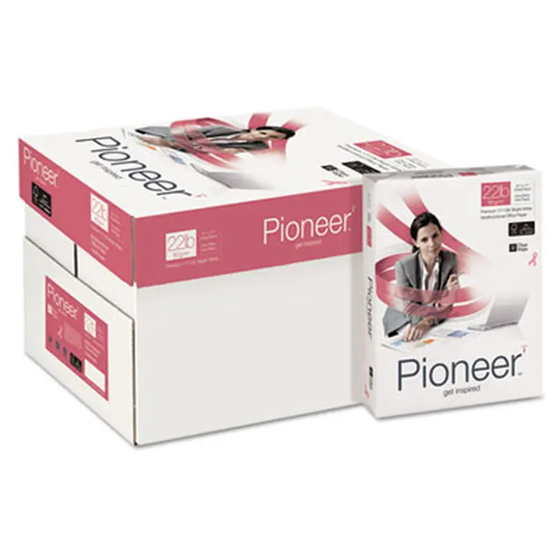 Premium Multipurpose Paper, 99 Bright, 22 lb Bond Weight, 8.5 x 11, Bright White, 500 Sheets/Ream, 10 Reams/Carton - Copy Paper | Pioneer