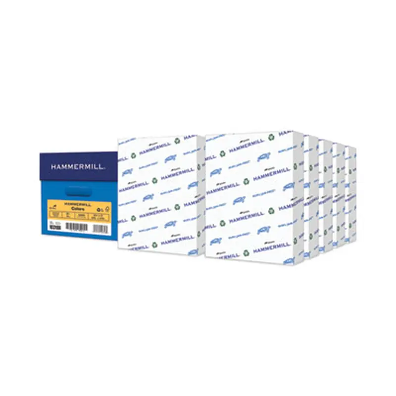 Colors Print Paper, 20 lb Bond Weight, 8.5 x 11, Goldenrod, 500 Sheets/Ream, 10 Reams/Carton - Copy Paper | Hammermill
