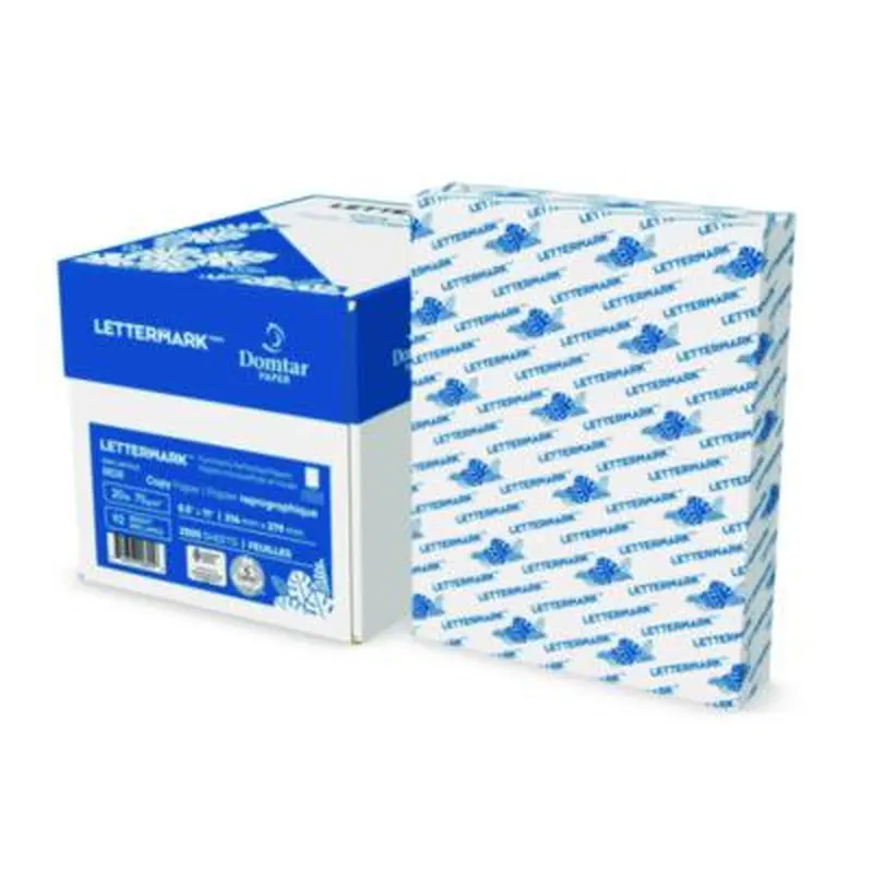 Custom Cut-Sheet Copy Paper, 92 Bright, 5-Hole (5/16") Top Punched, 20 lb Bond Weight, 8.5 x 11, White, 500/Ream - Copy Paper | Lettermark