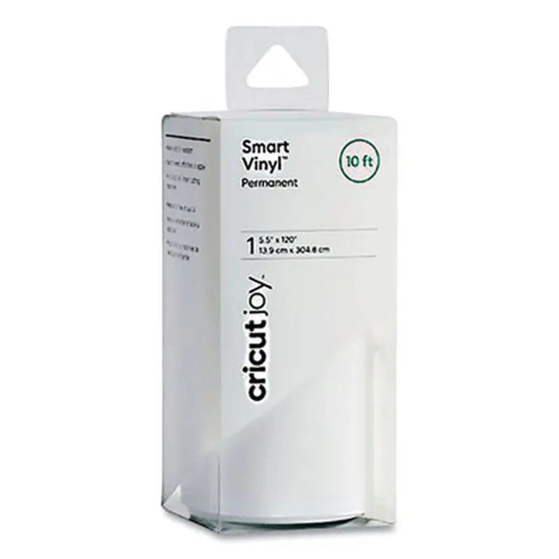 Joy Permanent Smart Vinyl for Assorted Surfaces, 5.5 x 120, White - Wide-Format Print Paper | Cricut