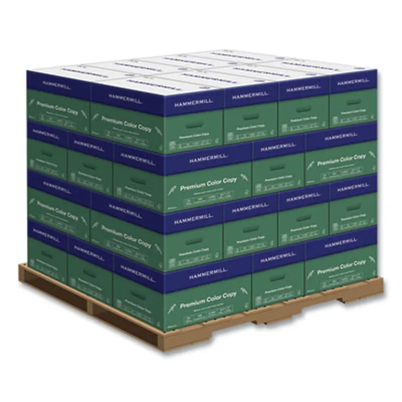 Premium Color Copy Print Paper, 100 Bright, 32 lb, 8.5 x 11, Photo White, 500/Ream, 8 Reams/Carton, 32 Cartons/Pallet - Copy Paper | Hammermill