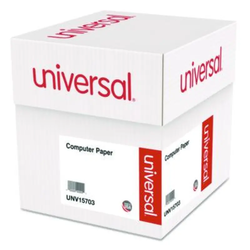 Printout Paper, 2-Part, 15 lb Bond Weight, 9.5 x 11, White, 1,650/Carton - Computer Printout Paper | Universal