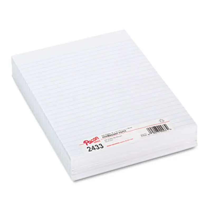 Composition Paper, 8 x 10.5, Wide/Legal Rule, 500 Sheets/Ream - Filler Paper | Pacon