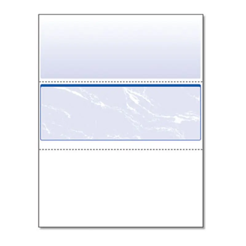 Standard Security Check, 11 Features, 8.5 x 11, Blue Marble Middle, 500/Ream - Office Paper | DocuGard