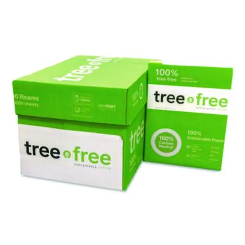 TreeFree Multipurpose Paper, 92 Bright, 20 lb Bond Weight, 8.5 x 11, White, 500 Sheets/Ream, 10 Reams/Carton - Copy Paper | TreeZero