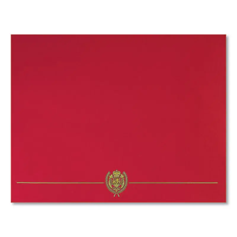 Classic Crest Certificate Covers, 9.38 x 12, Red, 5/Pack - Document Holders | Great Papers!