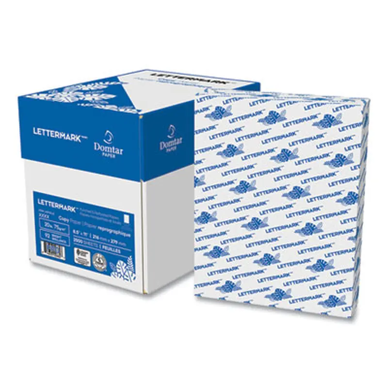 Custom Cut-Sheet Copy Paper, 92 Bright, 5-Hole Side Punched, 20 lb Bond Weight, 8.5 x 11, White, 500/Ream - Copy Paper | Lettermark