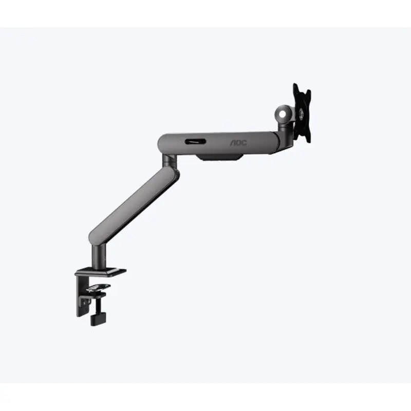 (LS)AOC AM402G Gray Desk-mount  aluminum Alloy Structure. Mechanical Spring. Full Range Motion 17-34' up to 9KG VESA 100 and 75mm