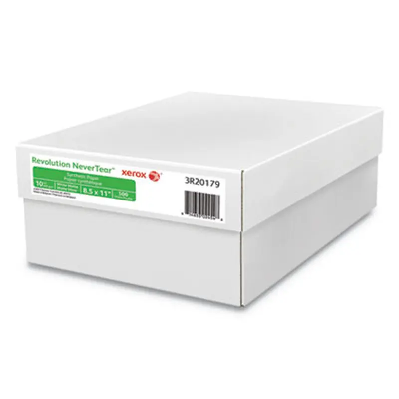 Revolution NeverTear, 10 mil, 8.5 x 11, Smooth White, 500/Ream - Photo Print Paper | xerox