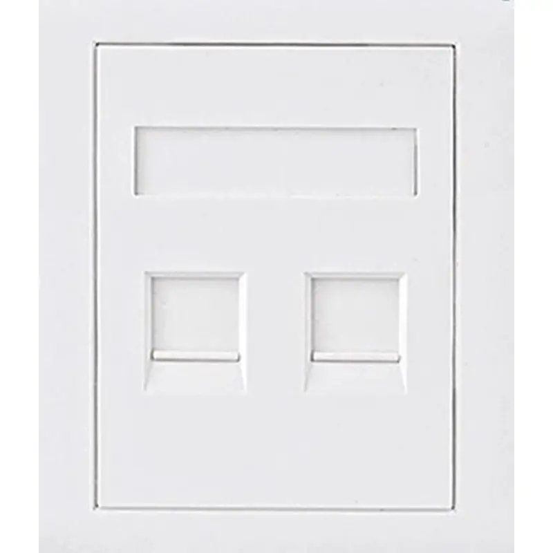 Astrotek CAT5e RJ45 Network Wall Face Plate 86x86mm 2 Port Socket Kit