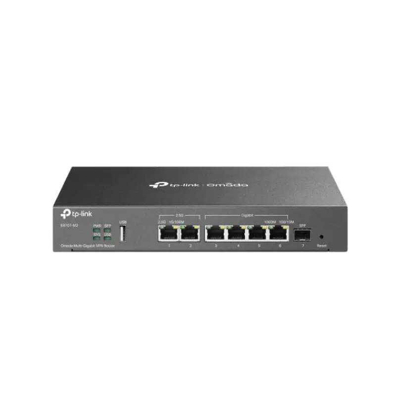TP-Link ER707-M2 Omada Multi-Gigabit VPN Router Omada, 2x 2.5Gbps RJ45, 5x Gigabit (1xSFP   4x RJ45), Load Balance, 1x USB, High Security VPN