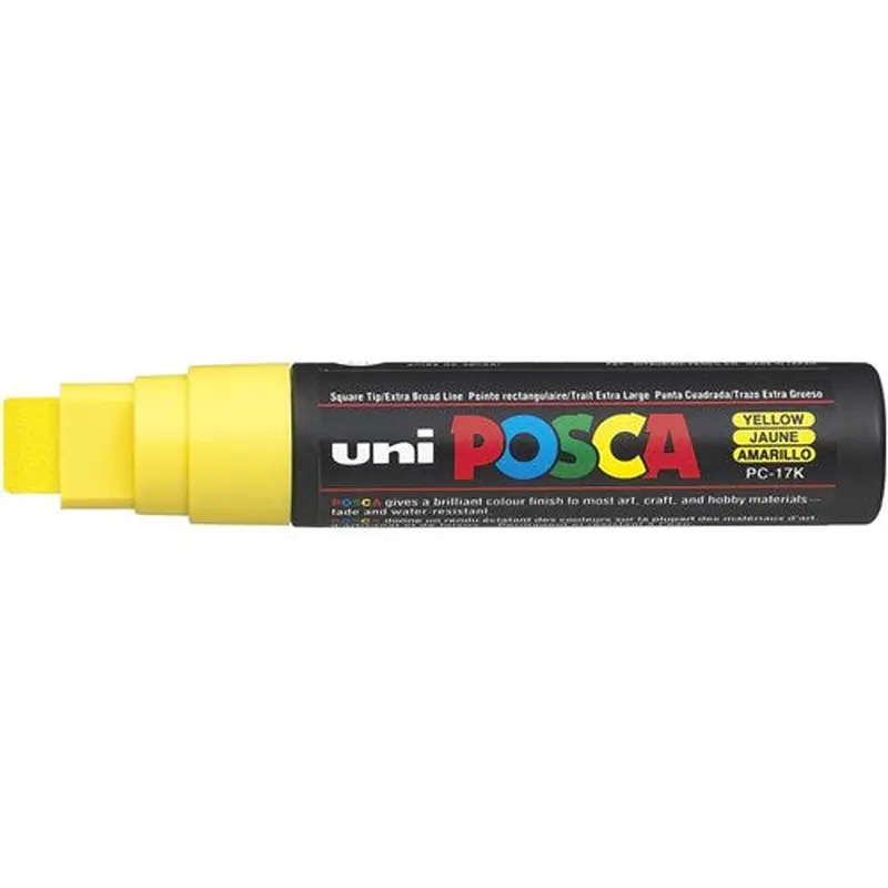 Uni Posca Paint Marker PC-17K Extra Broad 15mm Tip Yellow