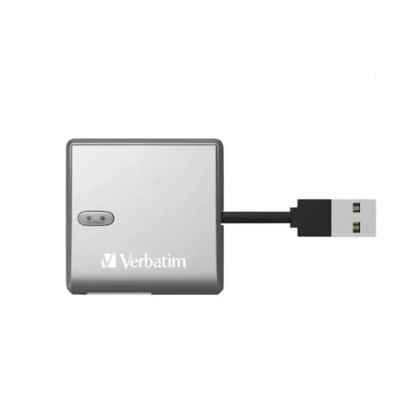 Verbatim USB 2.0 All- in-1 Card Reader Compact - including SD, SDHC, SDXC, microSD, microSDHC, microSDXC, CF-1, Memory Stick, xD and MS-Pro/Duo