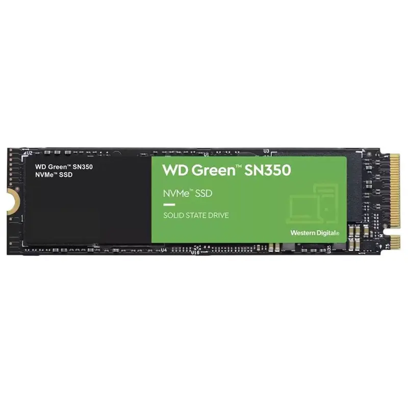 Western Digital WD Green SN350 2TB M.2 NVMe SSD 3200MB/s 3000MB/s R/W 340K/380K IOPS1M hrs MTTF 3yrs wty