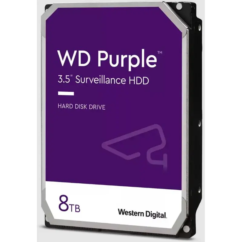 Western Digital WD Purple 8TB 3.5' Surveillance HDD 256MB Cache SATA  3-Year Limited Warranty