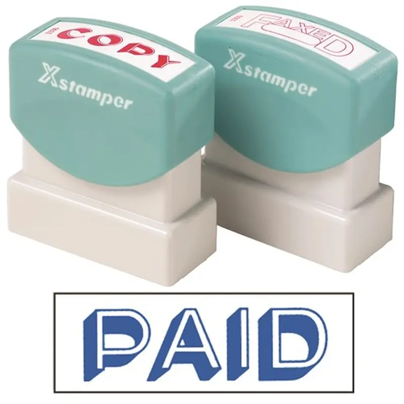XStamper Stamp CX-BN 1357 Paid Blue