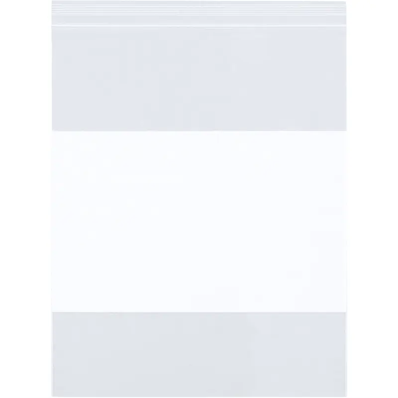 1 1/2 x 2" - 2 Mil  White Block Reclosable Poly Bags (PB3932) Case Of 1000