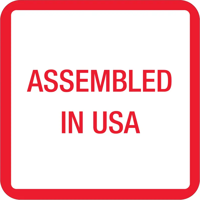 1 x 1" - "Assembled in U.S.A." Labels (USA303) Roll Of 500