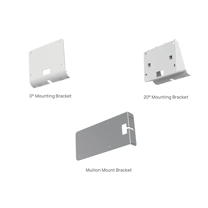 Yealink RoomPanel Plus Mount Kits, Device Compatibility  RoomPanel Plus, 0 Mounting Bracket, 20 Mounting Bracket, Mullion Mount Bracket