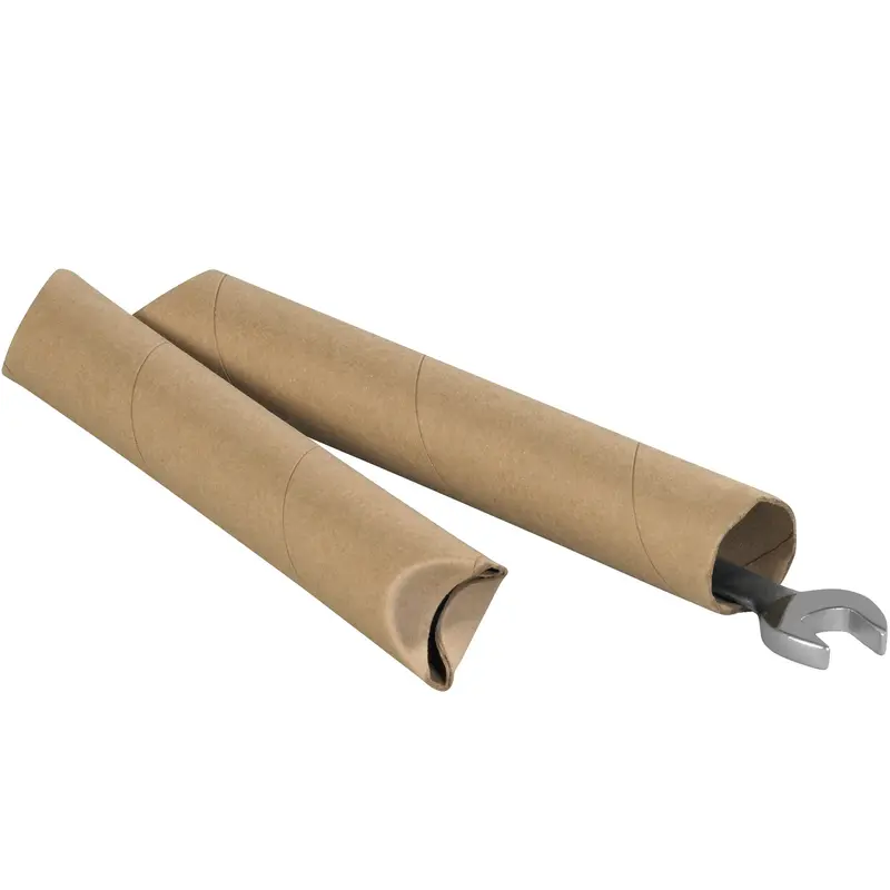 1 1/2 x 24" Kraft Crimped End Tubes (S1524K) Case Of 70