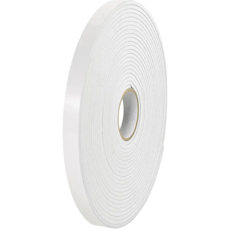 1/2" x 36 yds. (1/16" White) TAPE LOGIC Removable Double Sided Foam Tape (T953590) Case Of 24