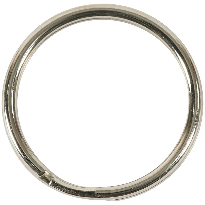 .970" Nickel Plated Split Key Rings (SR100) Case Of 100