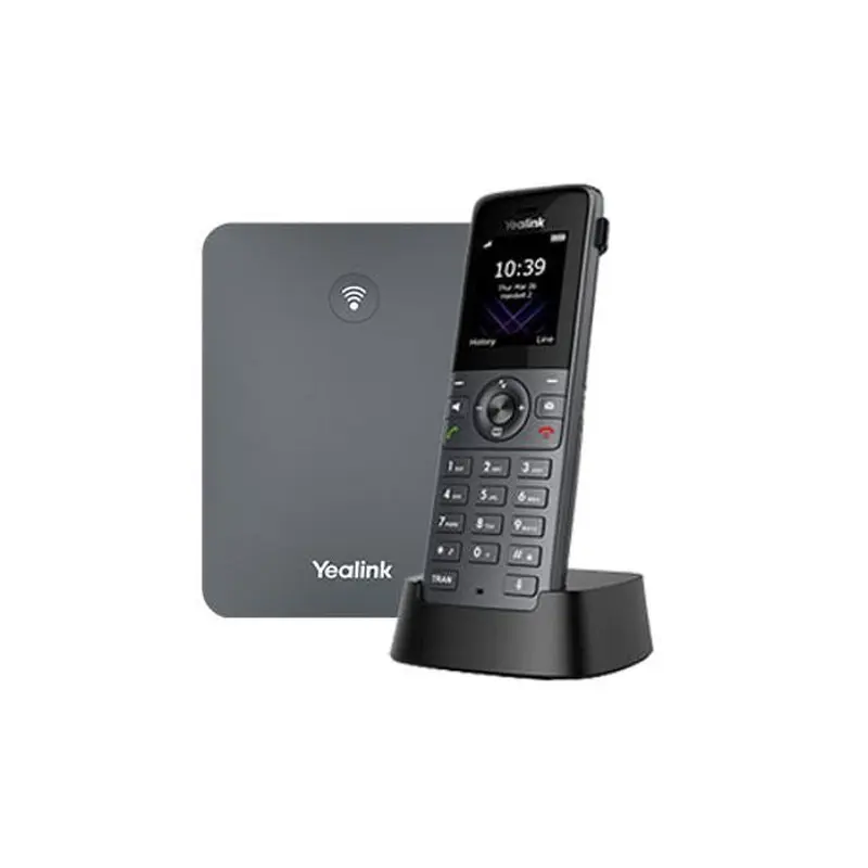 Yealink W73P High-Performance IP DECT Solution including W73H Handset and W70B Base Station, Up to 20 simultaneous calls, Flexible Noise Reduction