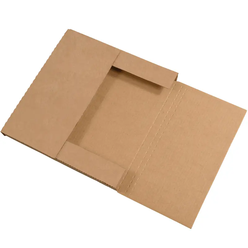10 1/4 x 10 1/4 x 1" Kraft Easy-Fold Mailers (M10101K) Bundle Of 50