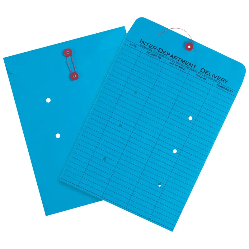 10 x 13" Blue Inter-Department Envelopes (EN1097) Case Of 100