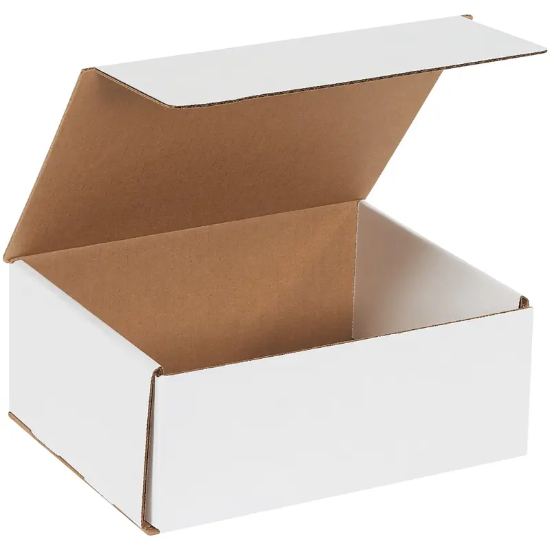 10 x 8 x 4" White Corrugated Mailers (M1084) Bundle Of 50