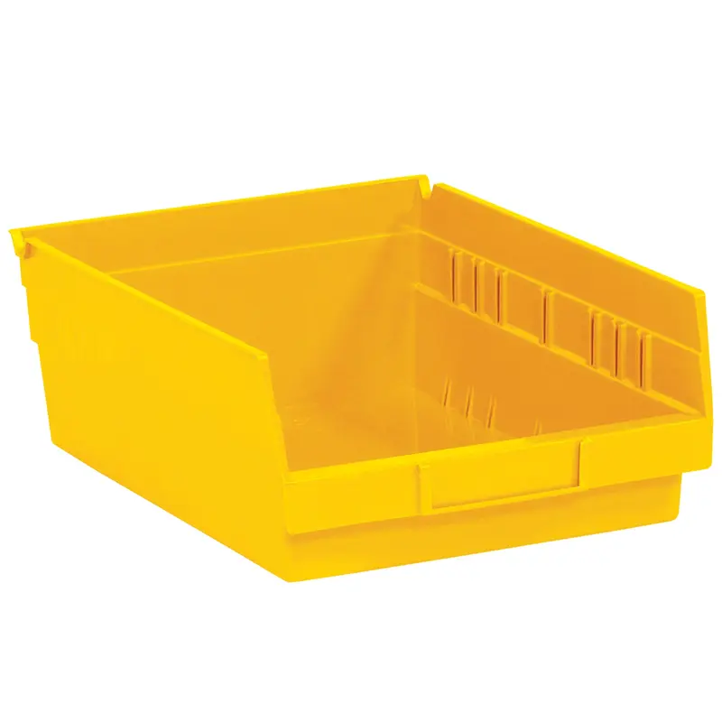 11 5/8 x 8 3/8 x 4" Yellow Plastic Shelf Bin Boxes (BINPS104Y) Case Of 20