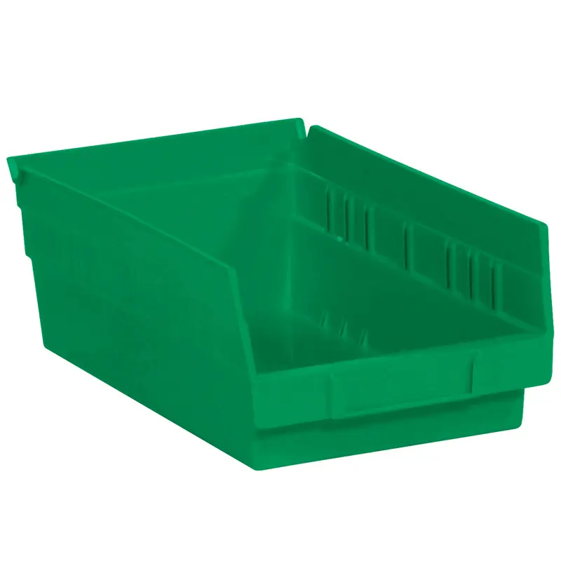 11 5/8 x 6 5/8 x 4" Green Plastic Shelf Bin Boxes (BINPS103G) Case Of 30