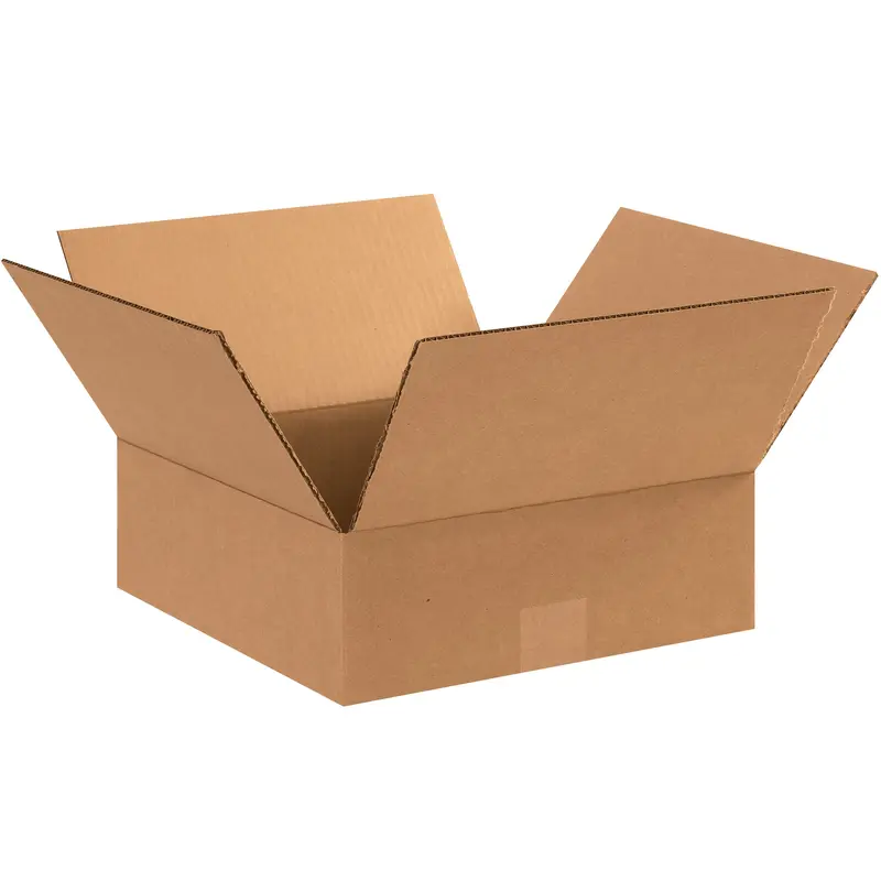 11 x 11 x 4" Flat Corrugated Boxes (11114) Bundle Of 25