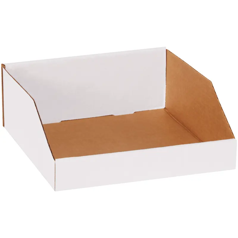12 x 12 x 4 1/2" White Bin Boxes (BINMT121214) Bundle Of 50