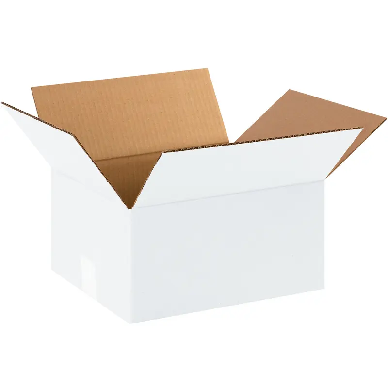 12 x 10 x 6" White Corrugated Boxes (12106W) Bundle Of 25