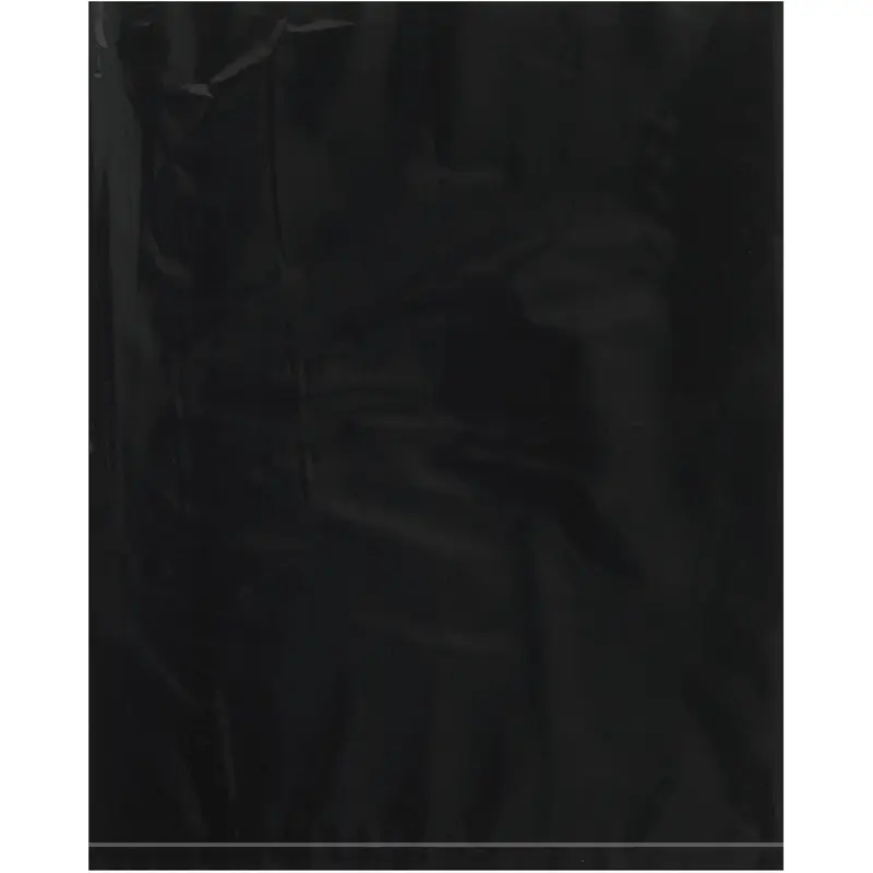 12 x 15" - 2 Mil Black Flat Poly Bags (PB534BK) Case Of 1000