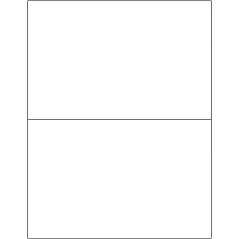 8 1/2 x 5 1/2" Weather-Resistant Laser Labels (LL255WR) Case Of 200