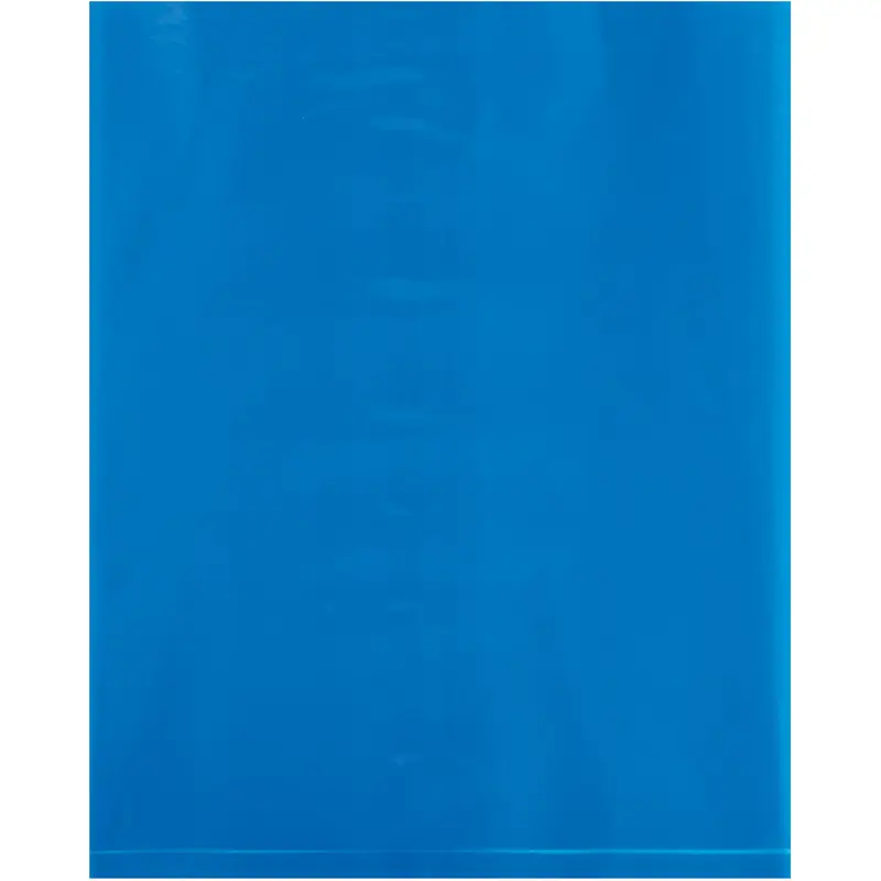 8 x 10" - 2 Mil Blue Flat Poly Bags (PB465BL) Case Of 1000