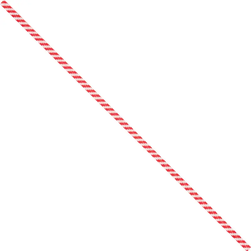 8 x 5/32" Red Candy Stripe Paper Twist Ties (PBT8CS) Case Of 2000