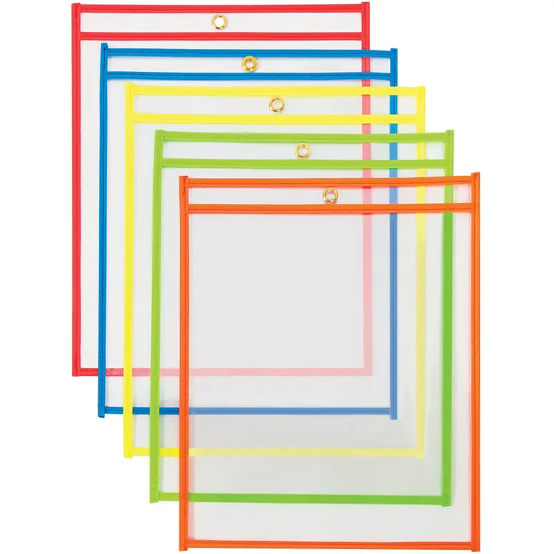 9 x 12"  Neon Job Ticket Holders - Assortment Pack (JTH122) Case Of 25