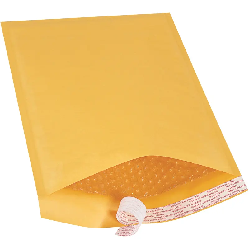 9 1/2 x 14 1/2" Kraft (Freight Saver Pack) #4 Self-Seal Bubble Mailers (B857SSR) Case Of 70