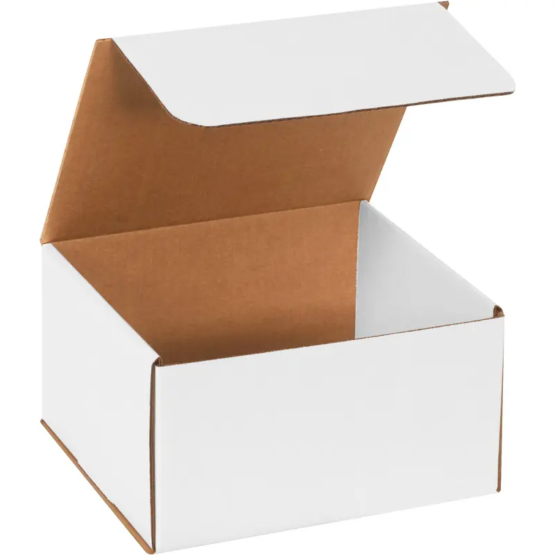 9 x 8 x 5" White Corrugated Mailers (M985) Bundle Of 50