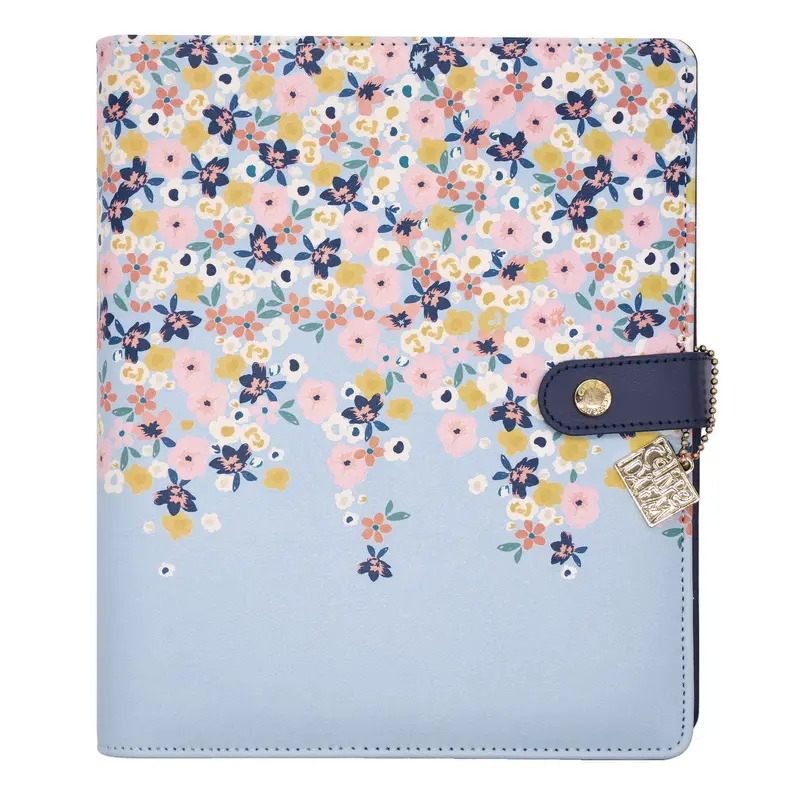 A5 Planner, Feathers, 10.24 x 9.25, Blue/Pink/White/Yellow Cover, 12-Month (PUK9198CD) Each