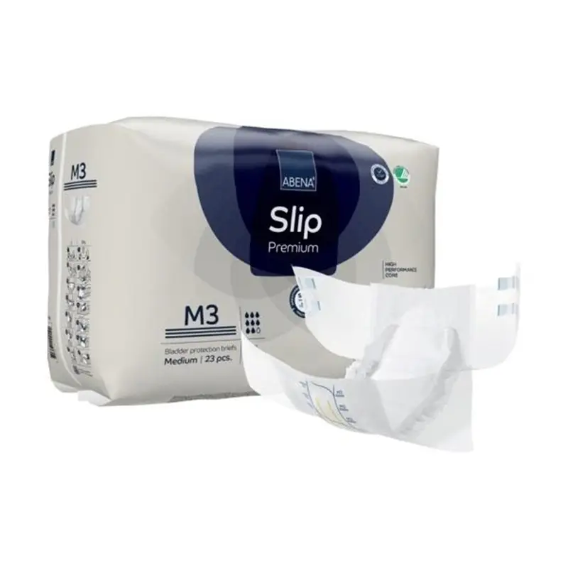 Abena Slip Premium M3 Unisex Adult Incontinence Brief Medium Disposable Heavy Absorbency (1218202_PK) 23/PK