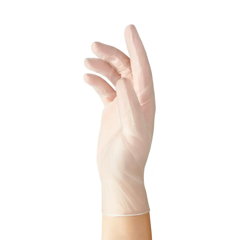 Accutouch Synthetic Powder-Free Clear Vinyl Exam Gloves, Size L, 100/BX (MDS192076H) Box of 100