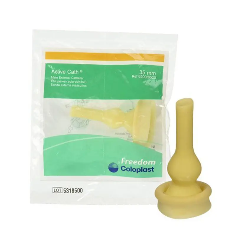 Active Cath Male External Catheter Self-Adhesive Seal Latex Intermediate (330157_BX) 100/BX