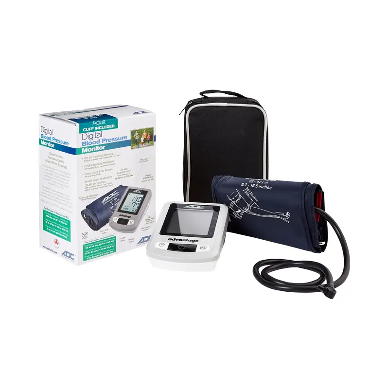 Advantage 6021N Series Home Automatic Digital Blood Pressure Monitor Wide Range Nylon Cuff 22 - 42 cm Desk Model (942858_EA) 1/EA