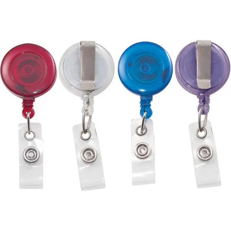 Advantus ID Card Reel, Retractable, 1-1/4"Wx3/5"Lx3-1/4"H, 20/PK, AST (AVT97759) Pack of 20